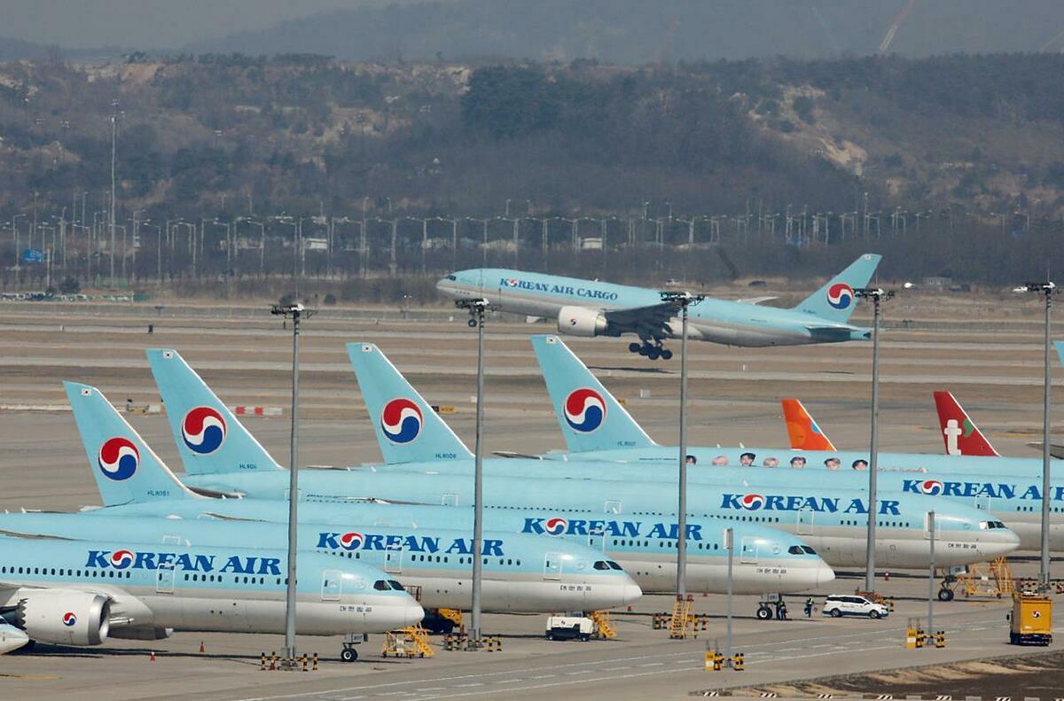 Máy bay của Korean Air tại Sân bay Quốc tế Incheon. Ảnh: Reuters